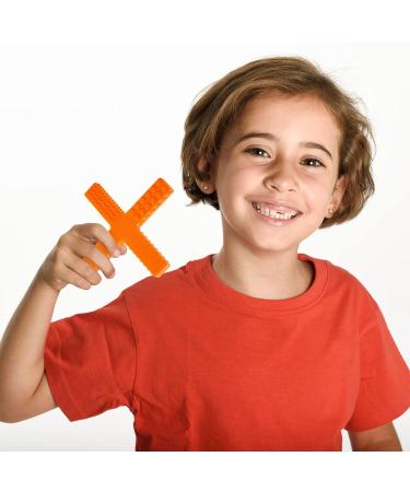 Nearbyme 3 Pack Sensory Chew Stick Toys for Autistic ADHD Kids - X Style Silicone Chewing Sticks for Boys and Girls - Ideal for Baby Nursing and Special Needs (Blue Green Orange) - Buy Online on GoSupps.com