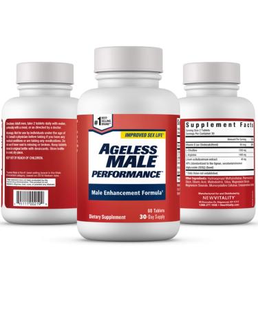 Performance Nitric Oxide Booster for Men - Promote Blood Circulation Arousal Energy Production Drive Stamina Health Supplement (60 Tablets 1 Bottle)