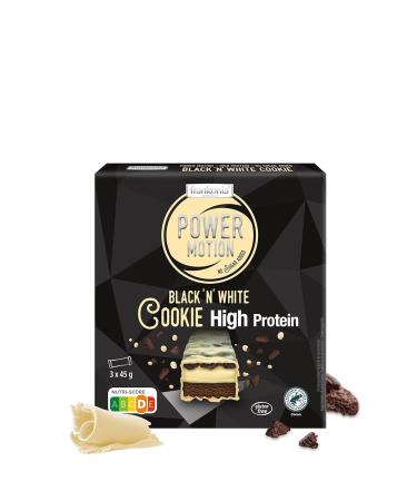 Buy Frankonia CHOCOLAT Power Motion Protein Bar - High Protein Cookie Black n White (3x45g) | No Sugar Added | International Shipping Available - Buy Online on GoSupps.com