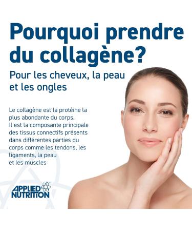 Applied Nutrition Collagen Peptides Powder Halal Hydrolyzed Bovine Collagen Protein Good for Skin Hair and Nails (300g 15 Servings) - Buy Online on GoSupps.com