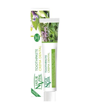 NaturVital NaturVital Fresh breath natural dental cream with extracts of mint sage chamomile and thyme 75 ml