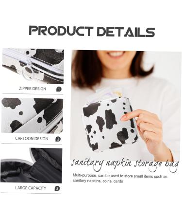 Magiclulu Travel Period Pocket - Cow Pattern Women's Bandage Storage Bag for Menstrual Tapes & Essentials - Buy Online on GoSupps.com