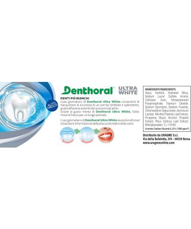  Denthoral Denthoral Ultra White Toothpaste 75 ml - Buy Online on GoSupps.com