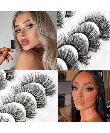 8 Pairs Russian Strip Fake Lashes D Curl (G880-G889) 3D Effect - Reusable Naturally Thick Eyelashes - Fluffy Wispy Natural False Eyelashes G881 - Buy Online on GoSupps.com