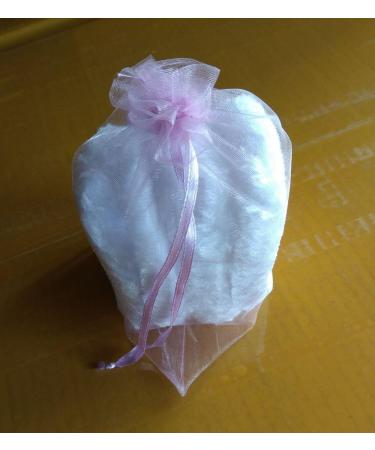 Anleolife 5Pcs White Fluffy Body & Face Powder Puffs - 3 inch Blending Sponge for Foundation Makeup - Washable & Reusable - Velour Puffs - 5pcs/package - Buy Online on GoSupps.com