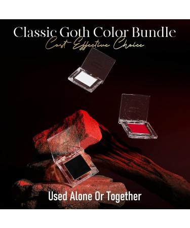 BEPHOLAN Matte Eyeshadow Palette - Red, White, Black | High Pigment Eyeshadow for Gothic Vampire Makeup - Buy Online on GoSupps.com