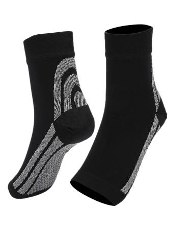 Shop Lightweight Outdoor Sports Compression Foot Sleeves for Plantar Fasciitis Relief - Heel Brace Sock for Foot Pain (M) - International Shipping Available - Buy Online on GoSupps.com