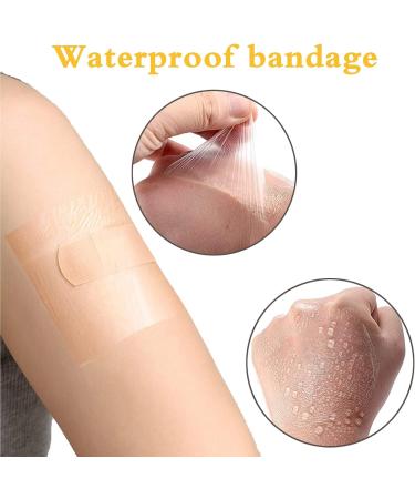 100 PCS Transparent Stretch Adhesive Bandage Waterproof Clear Film Dressing Bandages Adhesive Bandages Shower Shield Dressing Tape for Tattoos Swimming Showering (3.1 inch 3.1 inch) - Buy Online on GoSupps.com