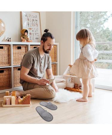 Heallily 20-Piece Non-Slip Disposable House Shoes - Spa Sandals for Hotel & Home - Unisex Light Gray (28x11x0.8cm) - Buy Online on GoSupps.com