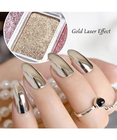 Shop Chrome Glitter Mirror Nail Powder - 6 Colors of Metallic & Holographic Nail Art for Stunning Designs | International Shipping Available - Buy Online on GoSupps.com