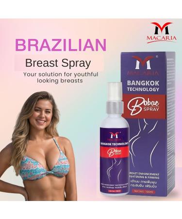 Macaria Cosmetics Pvt Ltd Bobae Brazilian Natural Women Breast Bust boobs Tightening Spray Oil - Buy Online on GoSupps.com