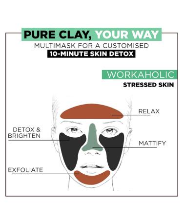 L'Oreal Paris Pure Clay Mask 50ml - Detoxify with Charcoal | International Shipping Available - Buy Online on GoSupps.com