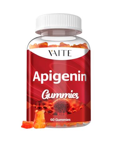 Apigenin Supplement 150mg - Chamomile Extract Vegan Gummies with Flavonoids Bioflavonoids & Polyphenols - Plant-Based Relaxation Support - Liposomal Calm Formula - Non-GMO Herbal Mood Balance