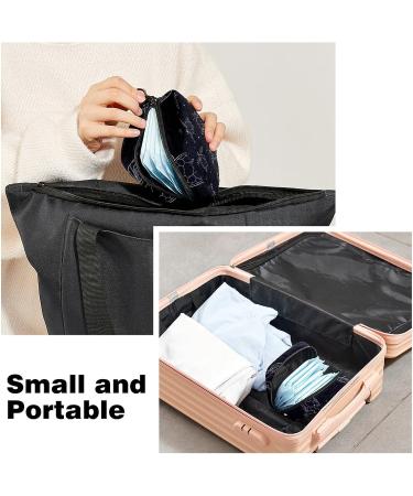 Black Sea Turtle Sanitary Napkin Storage Bag - Portable Menstrual Period Kit Pouch - Buy Online on GoSupps.com
