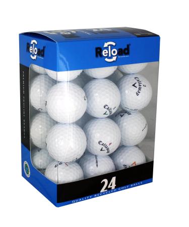 Reload Recycled Golf Balls (24-Pack) of Callaway Golf Balls, One Size, White