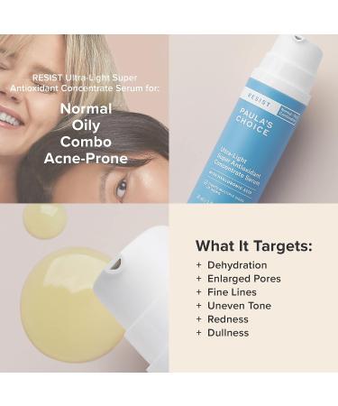 Paula's Choice RESIST Ultra-Light Antioxidant Serum | Coenzyme Q10, Niacinamide & Hyaluronic Acid | Anti-Aging for Oily Skin | 1 oz - Buy Online on GoSupps.com