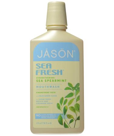 Jason Natural Cosmetics Sea Fresh Mouthwash  Deep Sea Spearmint  16 oz