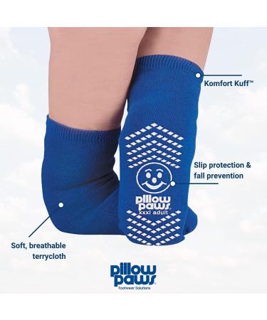 Bariatric Royal Blue Slipper Socks - Pack of 2 | Comfy and Non-Slip - Buy Online on GoSupps.com