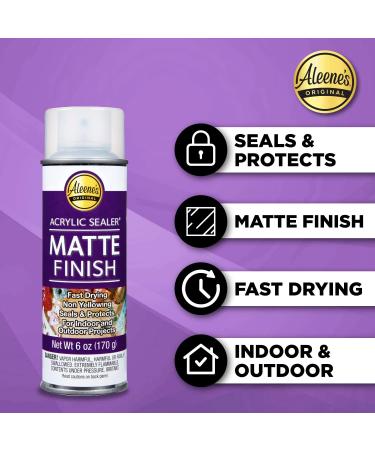 6oz Aleene's Clear-Matte Acrylic Sealer Spray Finish - Pack of 1 - Buy Online on GoSupps.com