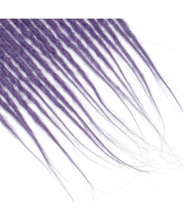 Shop Dsoar 24-Inch Thin 0.6cm Synthetic Dreadlock Extensions - Handmade Crochet Hair 20 Strands Soft Hip-Hop Style Available in Purple - Buy Online on GoSupps.com