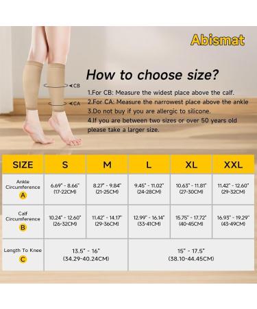 15-20 mmHg Compression Socks for Women & Men - Footless Graduated Support Stockings for Varicose Veins Edema DVT - Medical Grade Large Beige - Buy Online on GoSupps.com