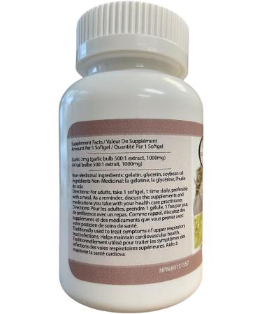 Garlic Extract 1000mg 250 Softgels 1 bottle by Total Natural - Buy Online on GoSupps.com