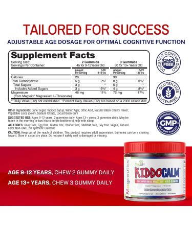 Magtein Magnesium L-Threonate 60 Capsules, Magceutics KIDDOCALM Gummies for Kids 90 Capsules, Vitamin D3 K2 with MCT 30 Capsules - Bundle - Buy Online on GoSupps.com