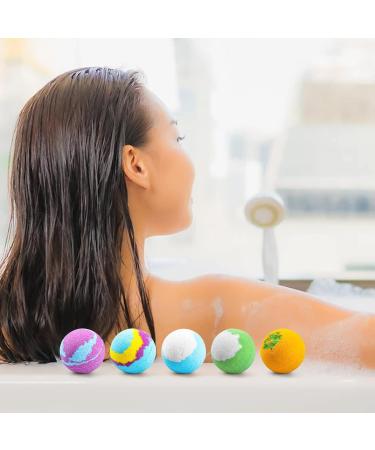 Organic Bath Bombs Gift Set - Handmade with Essential Oils for Bubble and Spa Bath - Perfect for Kids, Women, Men - Vegan and Natural (12Pcs) - Buy Online on GoSupps.com