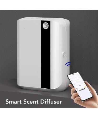 500ML Automatic Essential Oil Diffuser - Aromatherapy Benefits Smart Scent Diffuser for Hospitality Easy Installation (US Plug) - White - Buy Online on GoSupps.com