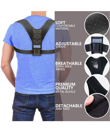 JINRQ Posture Corrector for Women & Men - Comfortable Brace for Spine Neck Shoulder & Upper Back Pain Relief - Buy Online on GoSupps.com