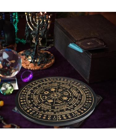 Pendulum Board & Desiral Rod Necklace | Metaphysical Wood Dowsing Rod | Witch Gift & Carved Round Star Board - Buy Online on GoSupps.com