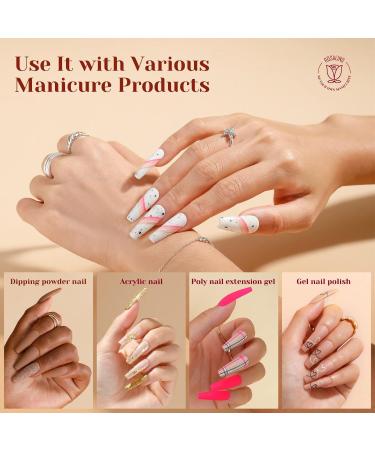 Rosalind 264 Pcs Soft Gel Ballerina Nail Tips Transparent Long Coffee Acrylic Nail Tips for Salon & DIY | 12 Sizes Full Cover - Buy Online on GoSupps.com