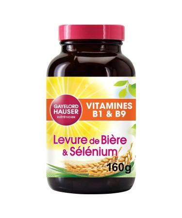 GAYELORD HAUSER - Levure de Bi re/S l nium - Source de Vitamine E et B9 - Flacon de 400 Comprim s Levure De Bi re & S l nium