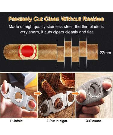 SGHAGH 2 Pcs Cigar Cutter Cigar Cigars Cutter Stainless Steel Cutter Cigar Cutter Guillotine Stainless Steel Cigar Pliers Cigar Cutters - Buy Online on GoSupps.com