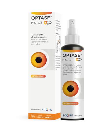 OPTASE Protect Eyelid Cleansing Spray - Hypochlorous Acid Spray for Daily Protection - Eye Lid Cleaning Spray for Dry Eye, Blepharitis, and Stye Treatment - Hypochlorous Acid Eyelid Cleanser - 100 ml