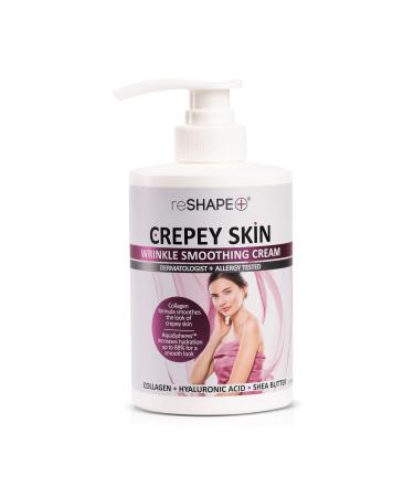 Reshape+ Crepey Skin Treatment Cream Wrinkle Smoothing Lotion Anti Aging Skin Care Moisturizer For Face  Arms  Neck  & Body W/Collagen & Hyaluronic Acid To Improve Elasticity & Sagging Skin  15 Fl Oz 15 Fl Oz (Pack of 1)...