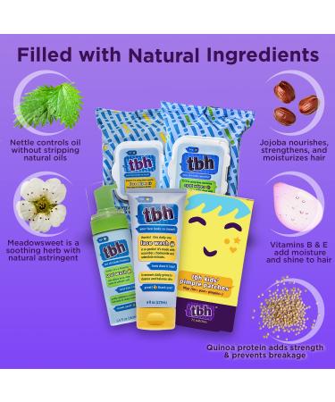 TBH Kids Gentle Face Wipes for Sensitive Skin - Cleanser for Kids, Preteens & Teens - Sulfate & Paraben Free - 30 Wipes - Buy Online on GoSupps.com