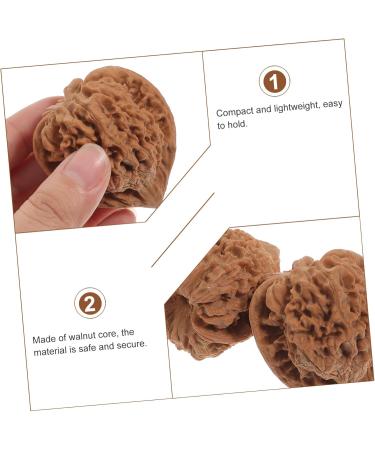 Magiclulu 2-in-1 Walnut Fitness Handball | Handheld Back Massager & Stress Relief Meditation Ball for Adults - Buy Online on GoSupps.com