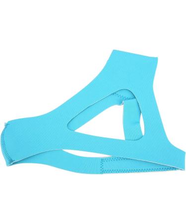 Adjustable Anti-Snoring Chin Strap - Breathable Jaw Support Belt in Sky Blue - Buy Online on GoSupps.com