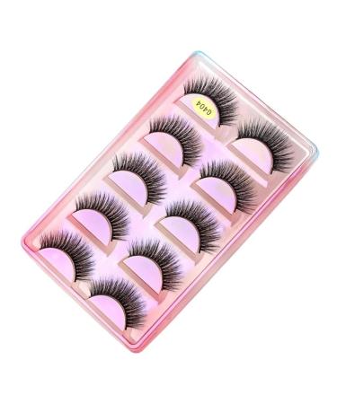 UAMOU 10 Styles 2/5/10/20/30/50/100 Boxes 3D Mink Lashes 5 Pairs Natural Individual Mink False Eye Lashes Make Up Kit Cilios Cheerfully (Color : G404 Size : 2 BOXES (10 pairs))