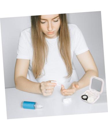 Buy Solustrie 8 STK Contact Lens Container Set | Tweezers & Storage Case for Travel | Ideal Lens Storage Solution - Buy Online on GoSupps.com