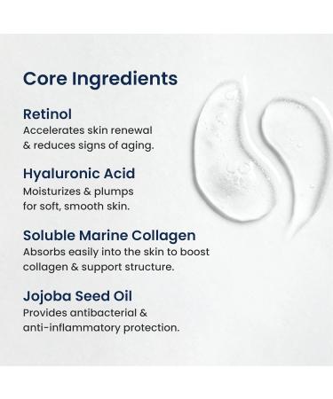 Agelyss Retinol Face Cream - 1% Retinol - Collagen, Hyaluronic Acid - 2 Fl Oz - 60mL - Pack of 1 - Buy Online on GoSupps.com