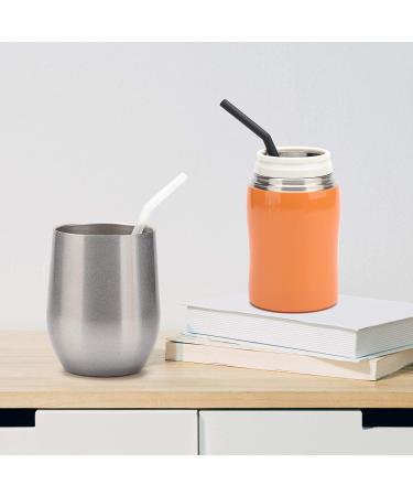 12 Short Clear Silicone Straws for Kids - BPA Free, Eco-Friendly, 4 Brushes - Fits 6-10 oz Tumblers - Buy Online on GoSupps.com