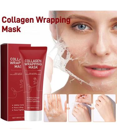 Red Lactose Collagen Wrapping Mask Peel Off Face Masks Collagen Overnight Wrapping Peel Off Facial Mask Collagen Softening Peel Mask Face Masks Skincare Peel Off Hydrating Moisturizing Facial Masks - Buy Online on GoSupps.com
