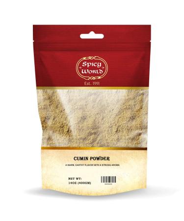 Spicy World Cumin Seed Powder Spice 400g (14oz) All Natural | Vegan | Jeera | Indian Cumin Powder