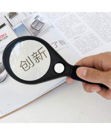 Old Man with Magnifying Glass Able Elderly Old Man Magnifying Glass Hand Small Mirror Magnifying Glass for Reading Crafts Repair Magnifier 198Mm Lofty Ambition - Buy Online on GoSupps.com