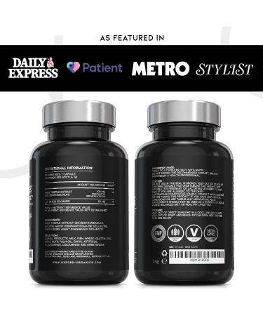 High Strength 3500mg Milk Thistle Capsules | 60 Vegan Caps | Ultra Potency Extract (80mg Silymarin) | UK Made - Buy Online on GoSupps.com
