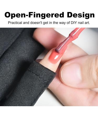 KASESSS 3 Pairs UV Gloves for Gel Nails Fingerless UV Protection Gloves Nail Art Anti UV Gloves Lightweight Nail Gloves UV Protection UV Lamp Gloves for Protect Hands from UV Light Lamp Dryer - Buy Online on GoSupps.com