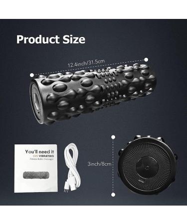 LTLClz Vibration Roll 5-Speed Yoga Massage Device for Post-Workout Pain Relief & Deep Muscle Relaxation - Buy Online on GoSupps.com