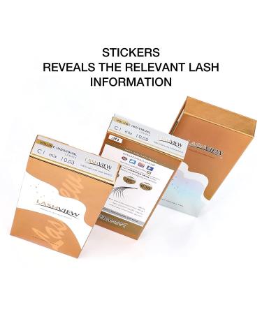 Buy LASHVIEW 0.03mm C Curl Mixed Length Eyelash Extensions - Russian Volume Faux Mink Lashes for Salons - Buy Online on GoSupps.com